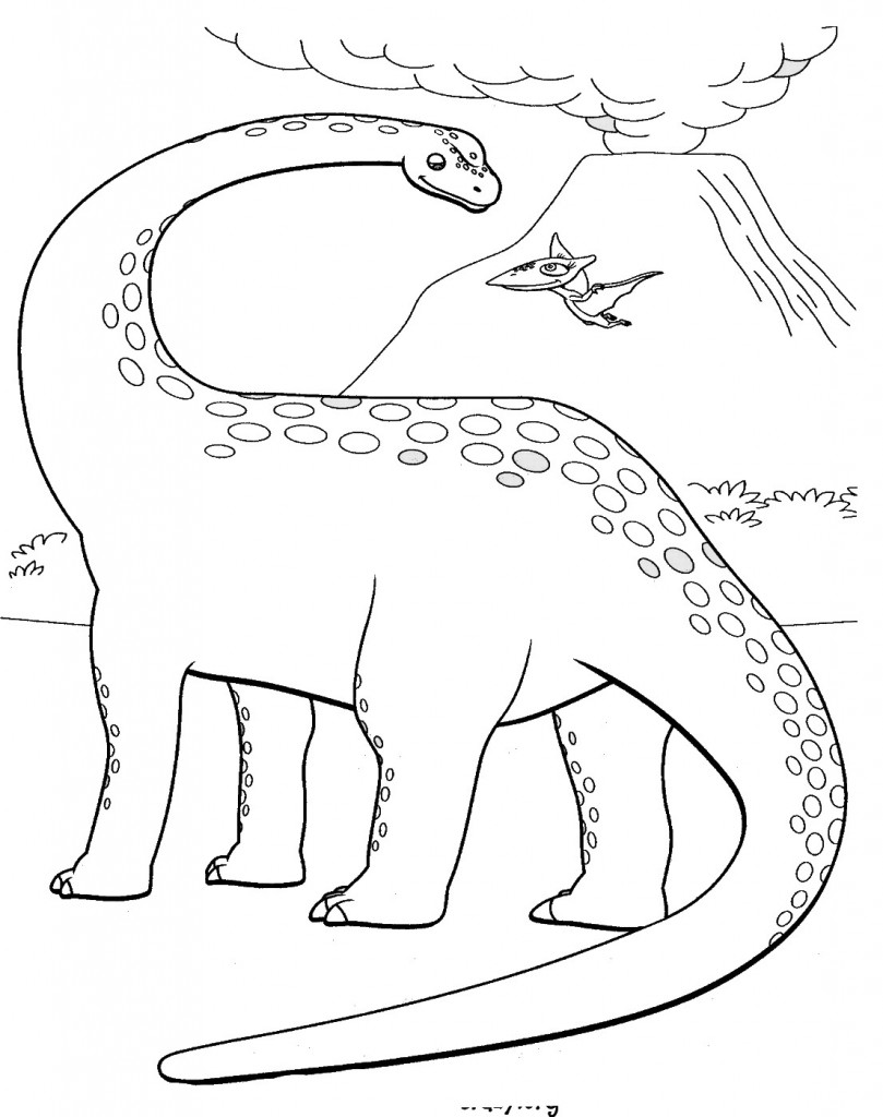 דף צביעה רכבת הדינוזאורים 55
