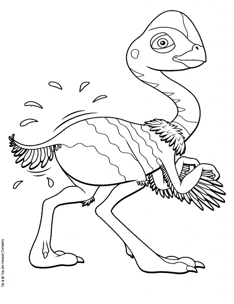 דף צביעה רכבת הדינוזאורים 45